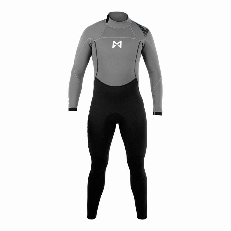 Magic Marine - Brand Fullsuit 3/2mm Bzip Flatlock unisex Grey - immagine 4