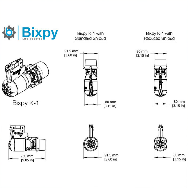 Bixpy K-1 Outboard Kit Only - immagine 12