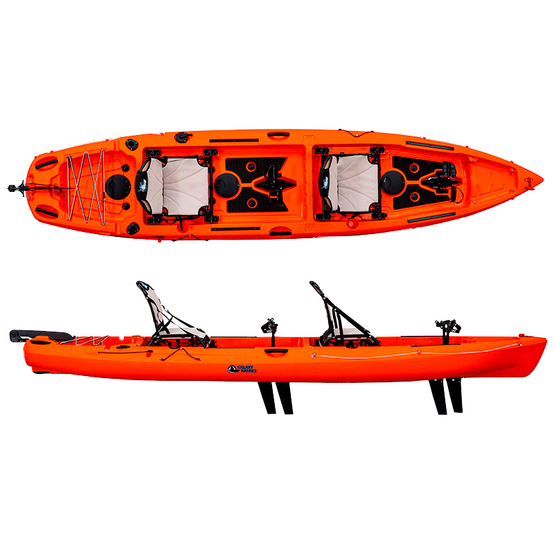 Galaxy Kayaks Hawaii Flipper Tandem - Kayak da Pesca a Pedali Biposto - immagine 22