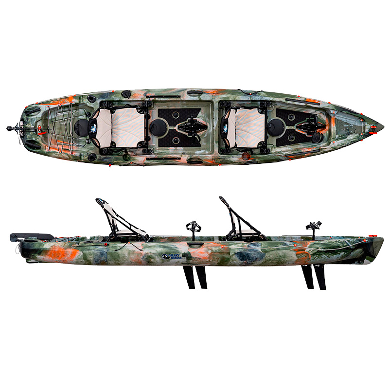 Galaxy Kayaks Hawaii Flipper Tandem - Kayak da Pesca a Pedali Biposto - immagine 34