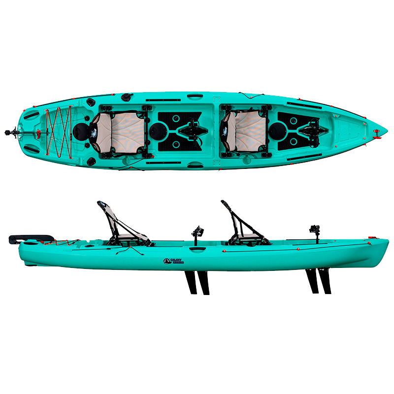 Galaxy Kayaks Hawaii Flipper Tandem - Kayak da Pesca a Pedali Biposto - immagine 53