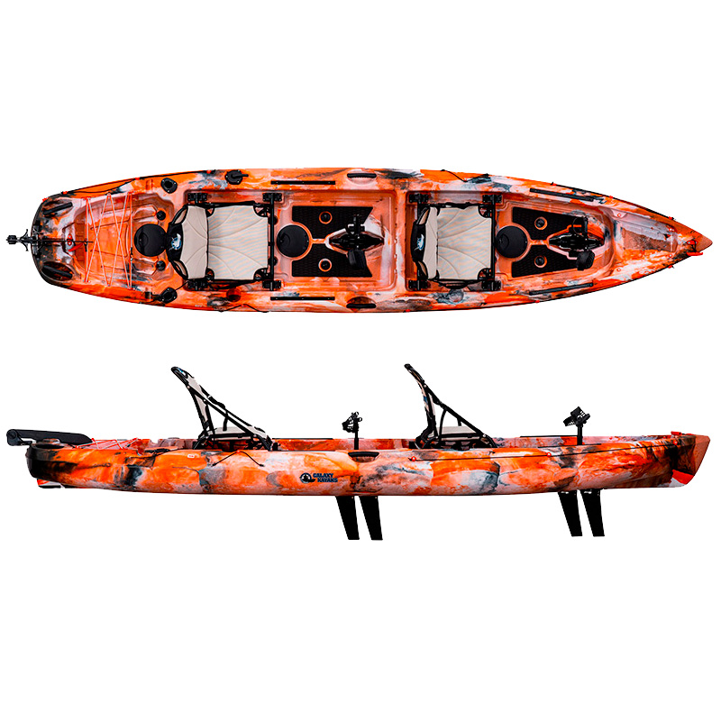 Galaxy Kayaks Hawaii Flipper Tandem - Kayak da Pesca a Pedali Biposto - immagine 65