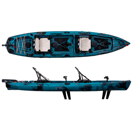 Galaxy Kayaks Hawaii Flipper Tandem - Kayak da Pesca a Pedali Biposto - immagine 59
