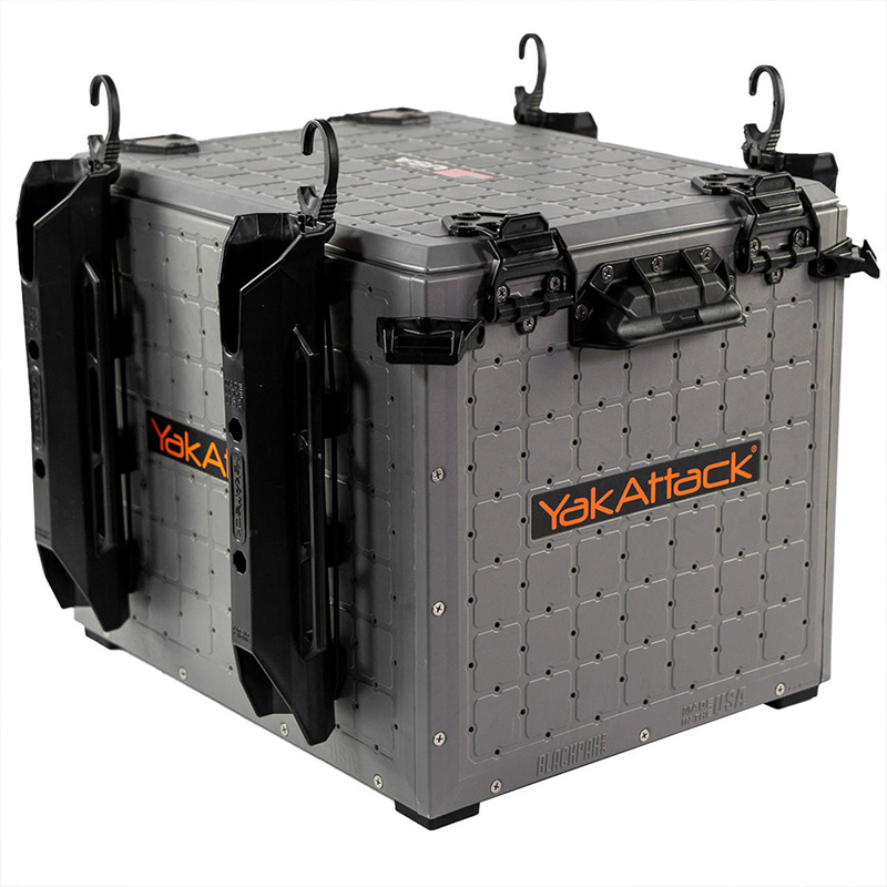 Yakattack BlackPak Pro Kayak Fishing Crate - 13" x 16", Battleship Grey - immagine 3