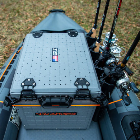 Yakattack BlackPak Pro Kayak Fishing Crate - 13" x 16", Battleship Grey - immagine 2