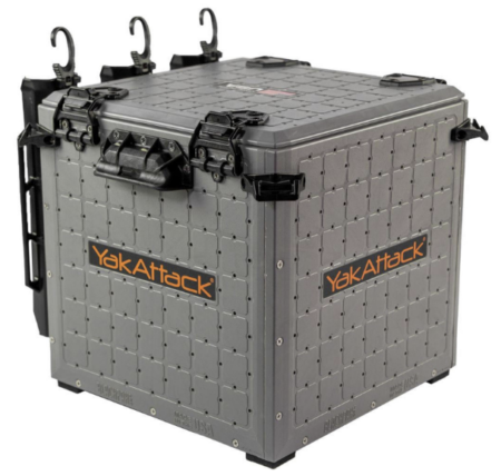 Yakattack BlackPak Pro Kayak Fishing Crate - 13" x 13" Battleship Grey