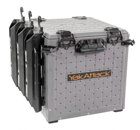 Yakattack BlackPak Pro Kayak Fishing Crate - 13" x 13" Battleship Grey - immagine 2