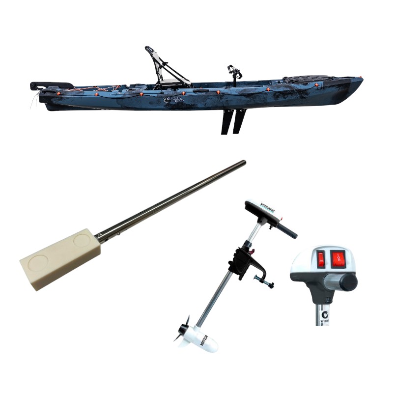 COMBO Galaxy Kayaks Wildcat + Watersnake T24 + Supporto Motore