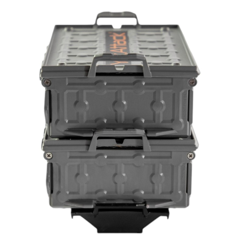 TracPak Combo Kit, Two Boxes and Quick Release Base, Battleship Grey - immagine 2