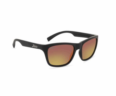 WOODY SPORT SATIN BLACK FRAME GREY SUNSET Lenti POLARIZZATE