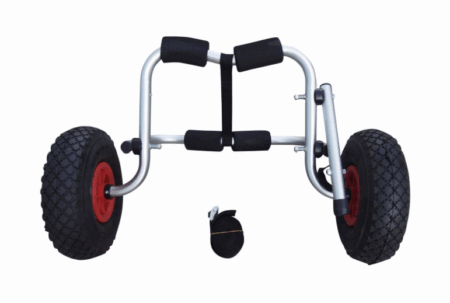Carrello con ruote da strada con cinghie