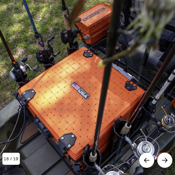 Yakattack BlackPak Pro Kayak Fishing Crate - 16" x 16" Orange - immagine 5