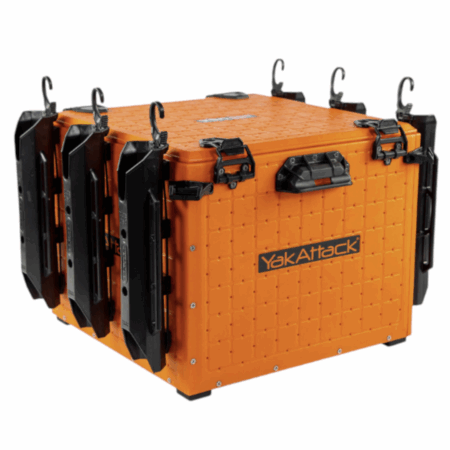 Yakattack BlackPak Pro Kayak Fishing Crate - 16" x 16" Orange
