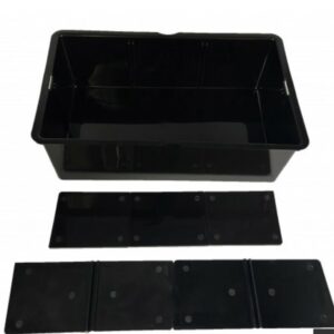 Box portaoggetti rettangolare nero