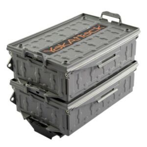 TracPak Combo Kit, Two Boxes and Quick Release Base, Battleship Grey