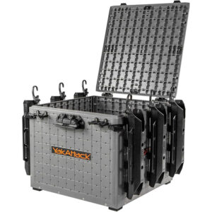 Yakattack BlackPak Pro Kayak Fishing Crate - 16x 16 Battleship Grey