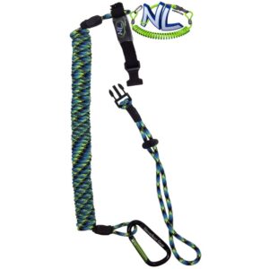 Rod Leash/Paddle leash with quick disconnect strap Oceans of fire